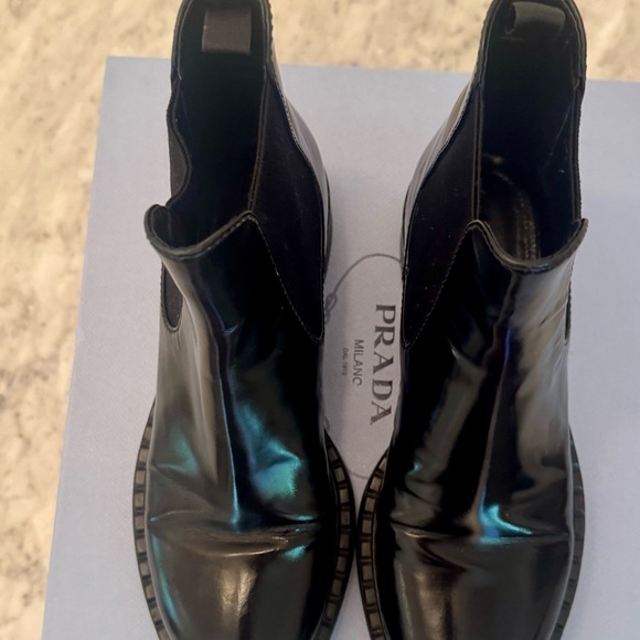 Prada Chelsea Leather Boots - Picture 4 of 12